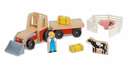 Фермерский трактор с фигурками из серии Классические игрушки 